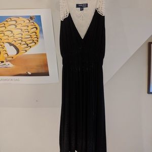 Comfy black dress with cute lacey back